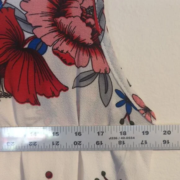 Zeagoo Sleeveless Floral Chiffon Top Size XL - Loose Fit - Picture 7 of 7